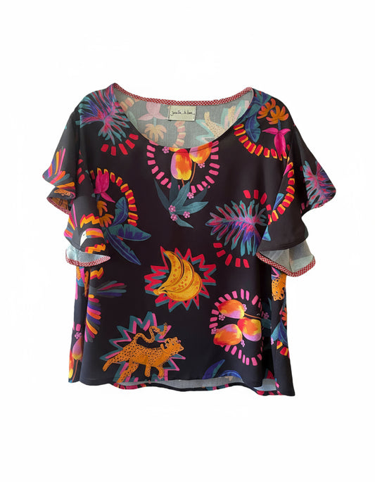Blusa Alberta tigre