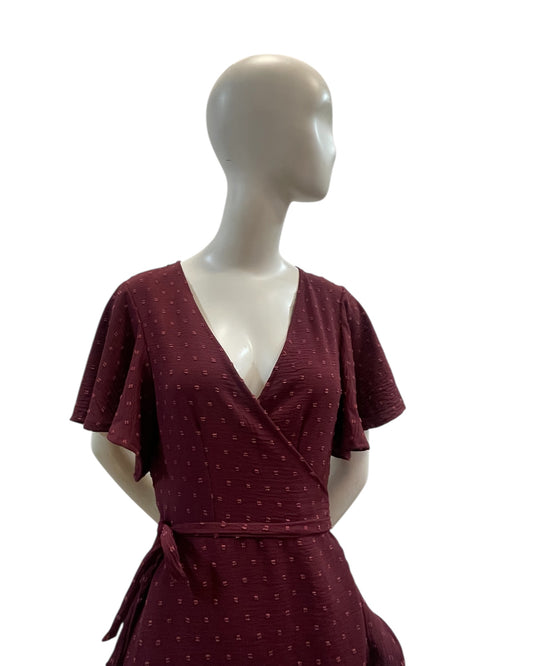 Vestido Quenita burdeo