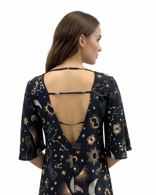 Vestido Ramona cósmico