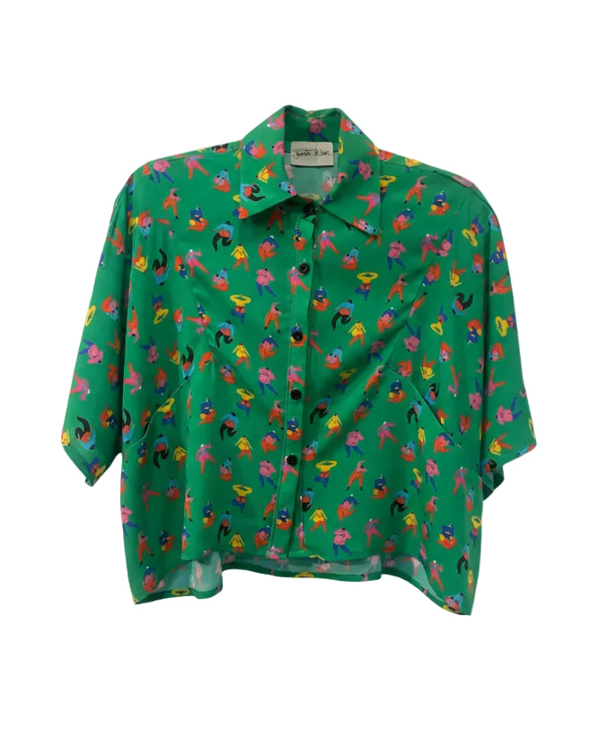 Guayabera Tita verde