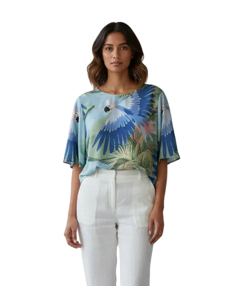 Blusa Pilar guacamayo