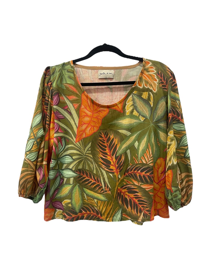 Blusa Mika Lino verdes