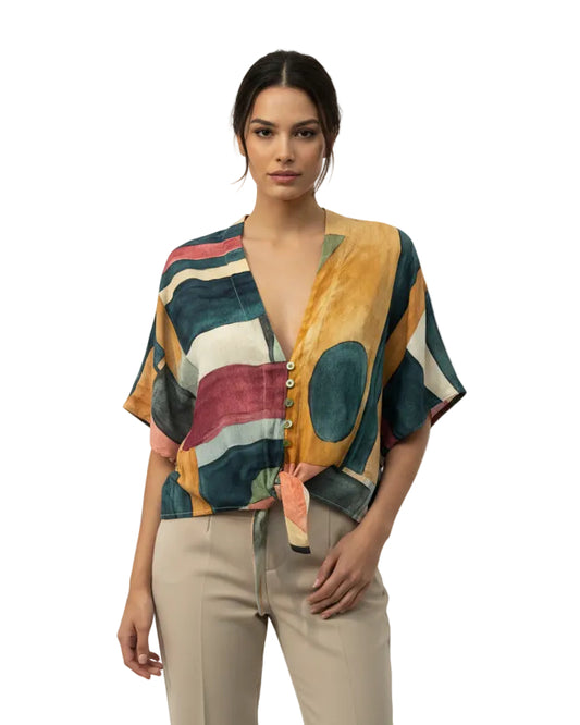 Guayabera Mila acuarela