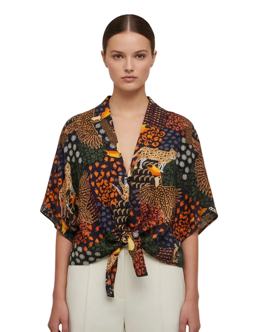 Guayabera Mila tigre tucán