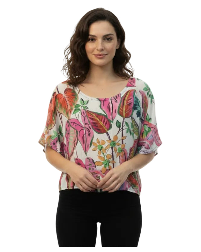 Blusa Ana flores rosas