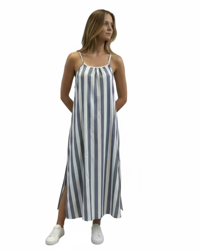 Vestido playa rayitas