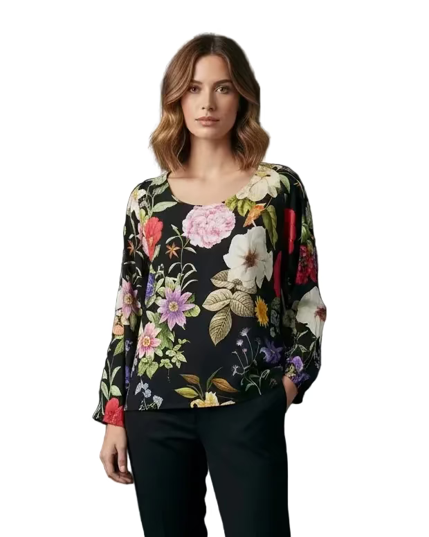 Blusa Ana María flor