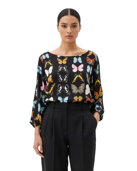 Blusa Ana María mariposa