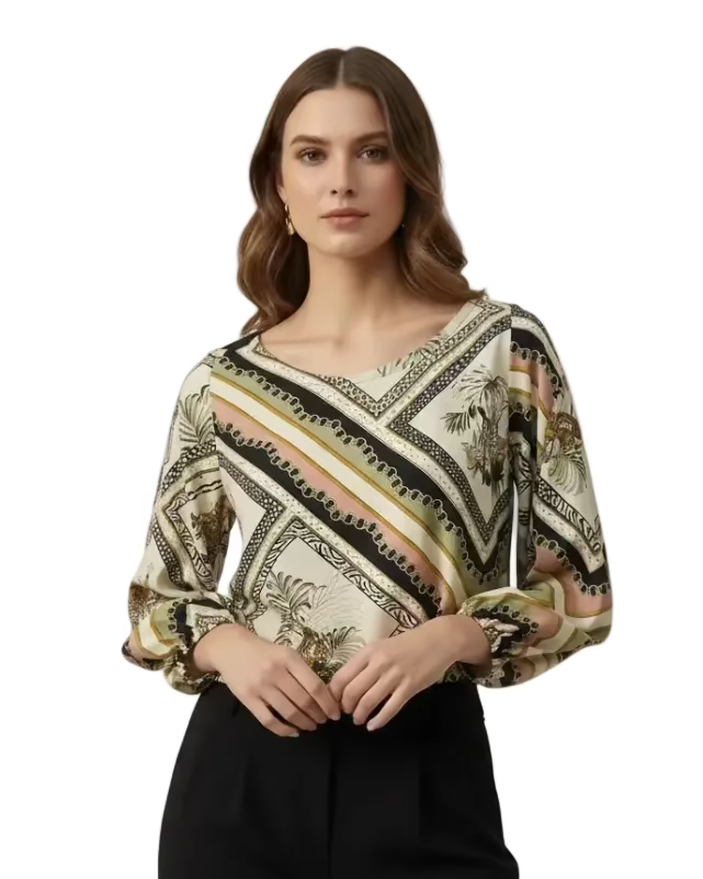 Blusa Ana María selva