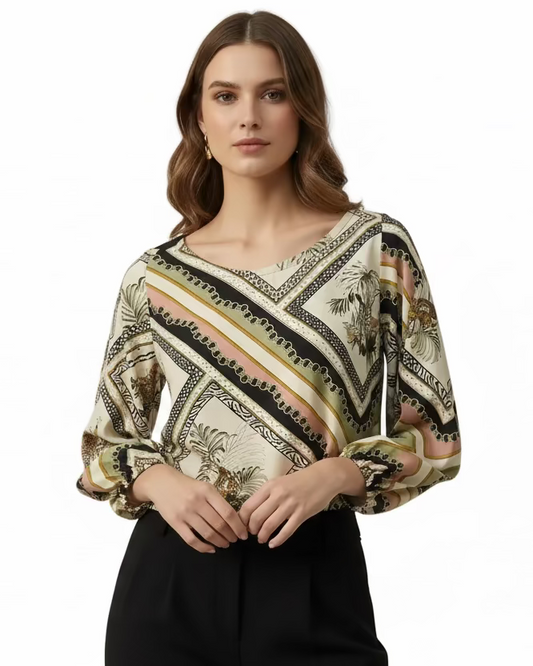 Blusa Ana María jirafa