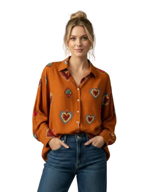 Blusa Vicenta corazones