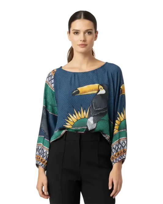 Blusa Ana María tucán