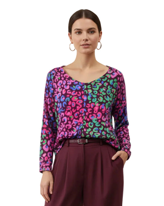 Blusa Ana María animal print