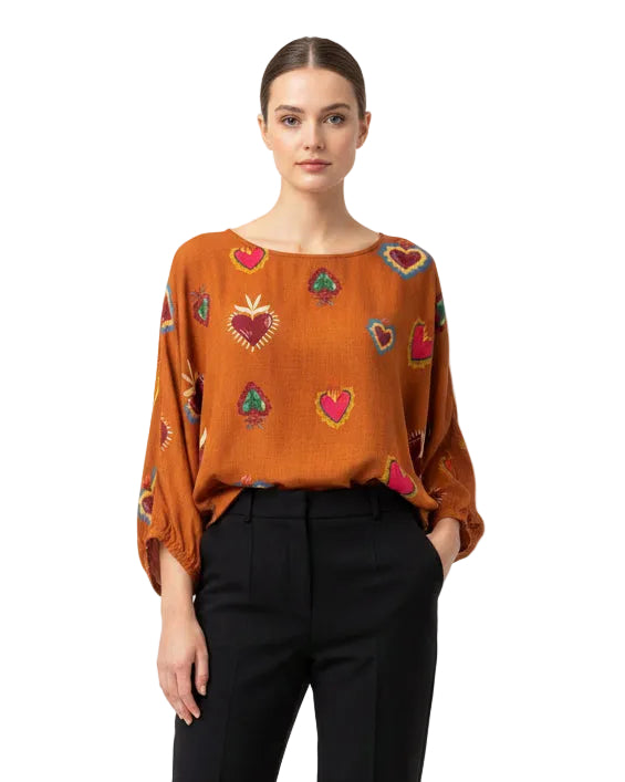 Blusa Georgina corazon