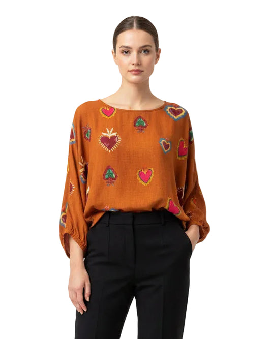 Blusa Georgina corazon