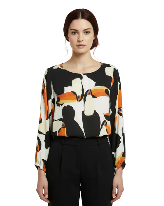 Blusa Ana Maria tucanes