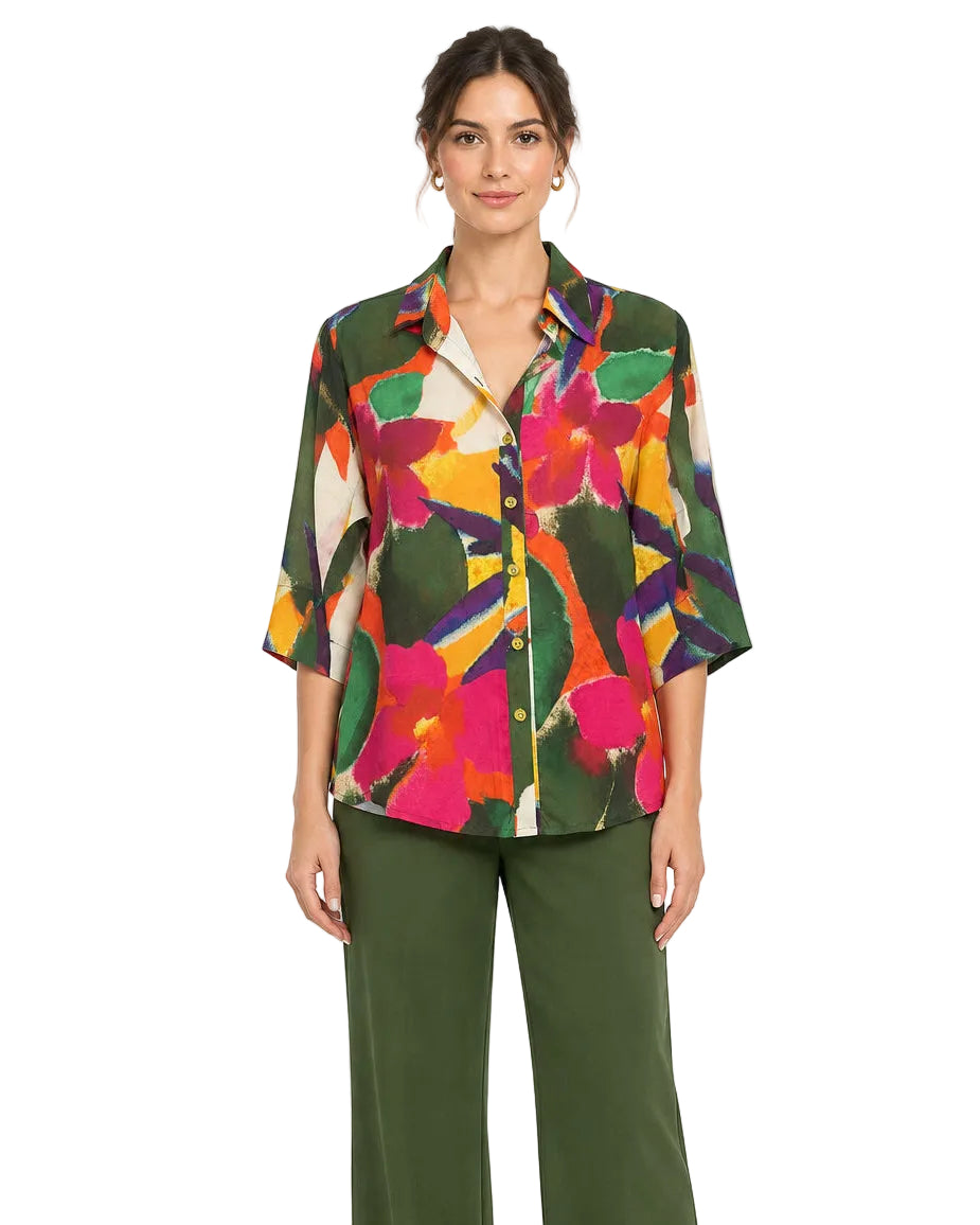 Blusa Caba tropical cala