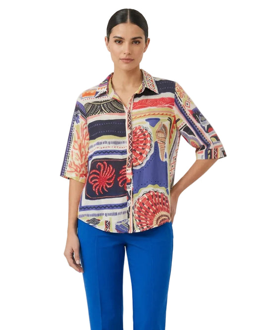 Blusa Caba marina