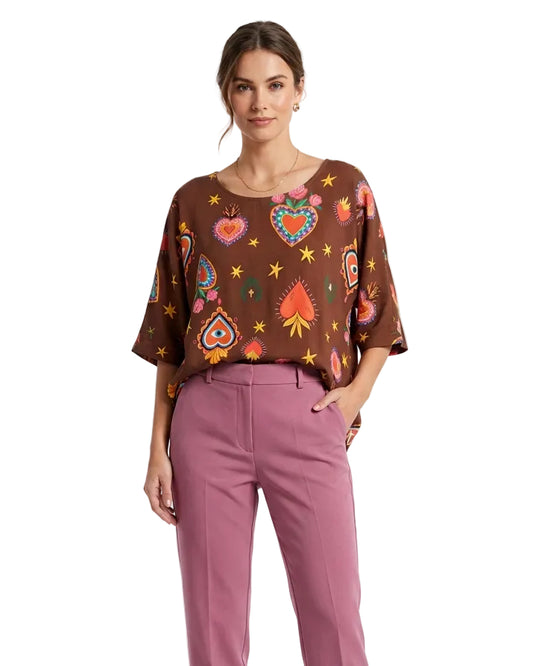Blusa Ana  corazón